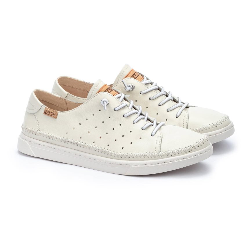 Men's Pikolinos ALICANTE Sneakers Cream | NZ CQ81329